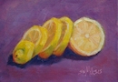 Lemon Slices (oil, 5 x 7)